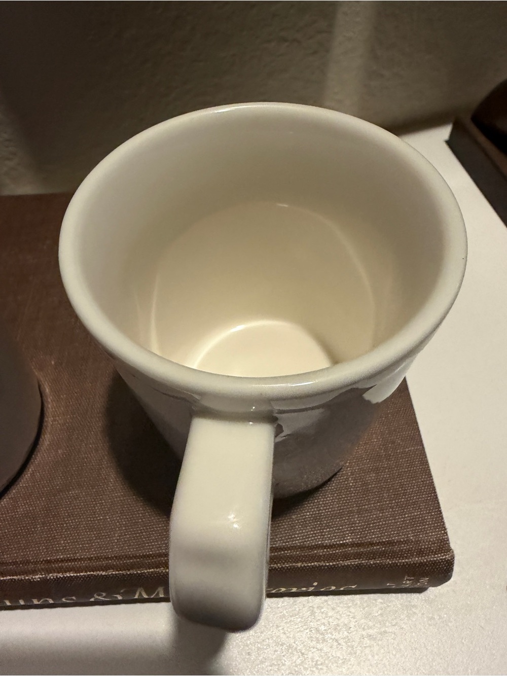 Fishs Eddy All in the Family Stoneware Mug Set Wrench & Wanker White - Picture 4 of 10
